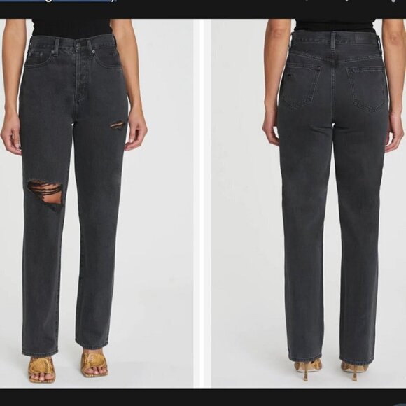 Pistola | Cassie Super High Rise Straight in Night Shade Distressed - Picture 1 of 9